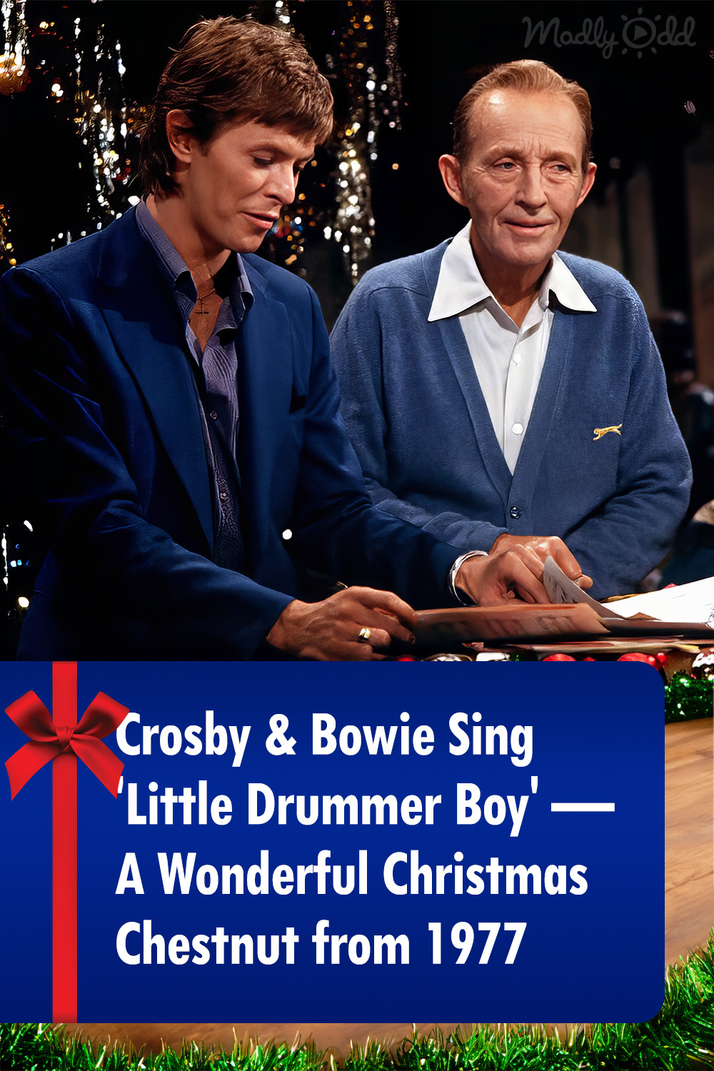 Bing Crosby & David Bowie Sing \'Little Drummer Boy\' - A Wonderful Christmas Chestnut from 1977
