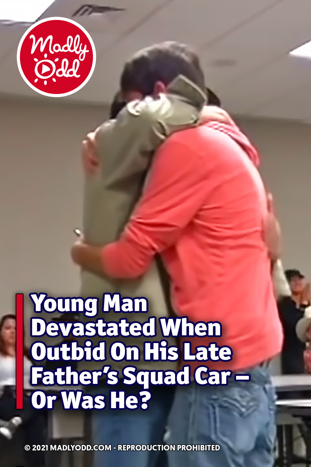 Young Man Devastated When Outbid On His Late Father\'s Squad Car – Or Was He?