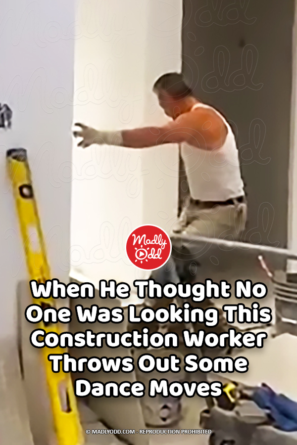 When He Thought No One Was Looking This Construction Worker Throws Out Some Dance Moves