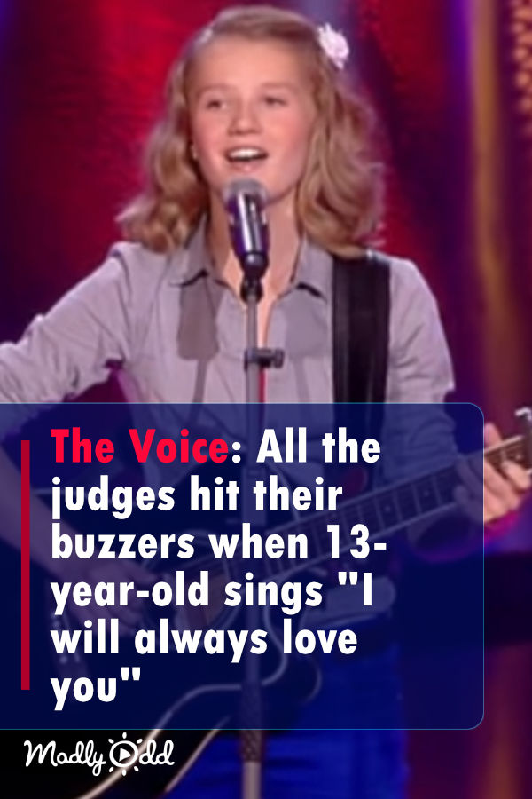 All the judges hit their buzzers when 13-year-old sings \