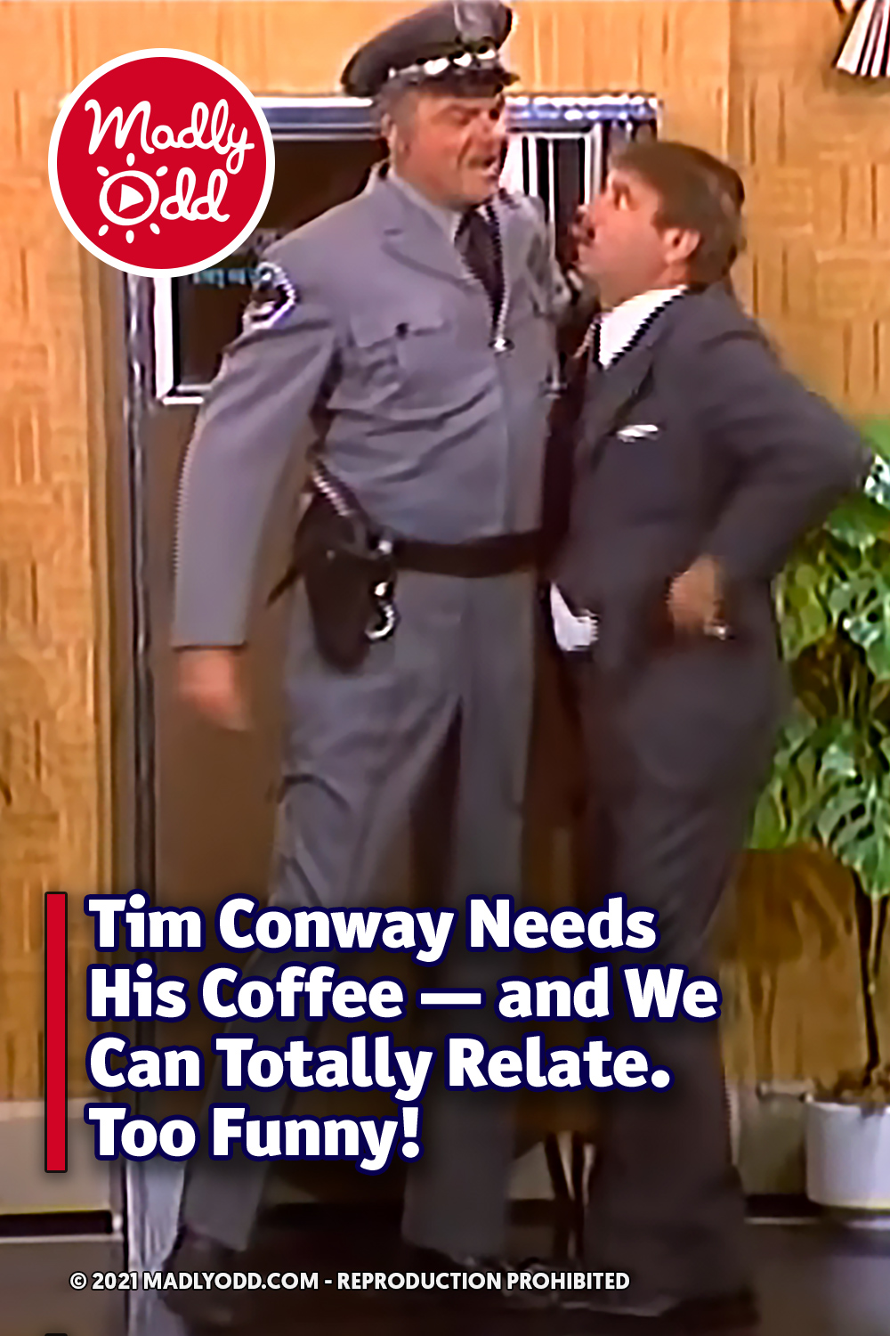 Tim Conway Needs His Coffee -- and We Can Totally Relate. Too Funny!
