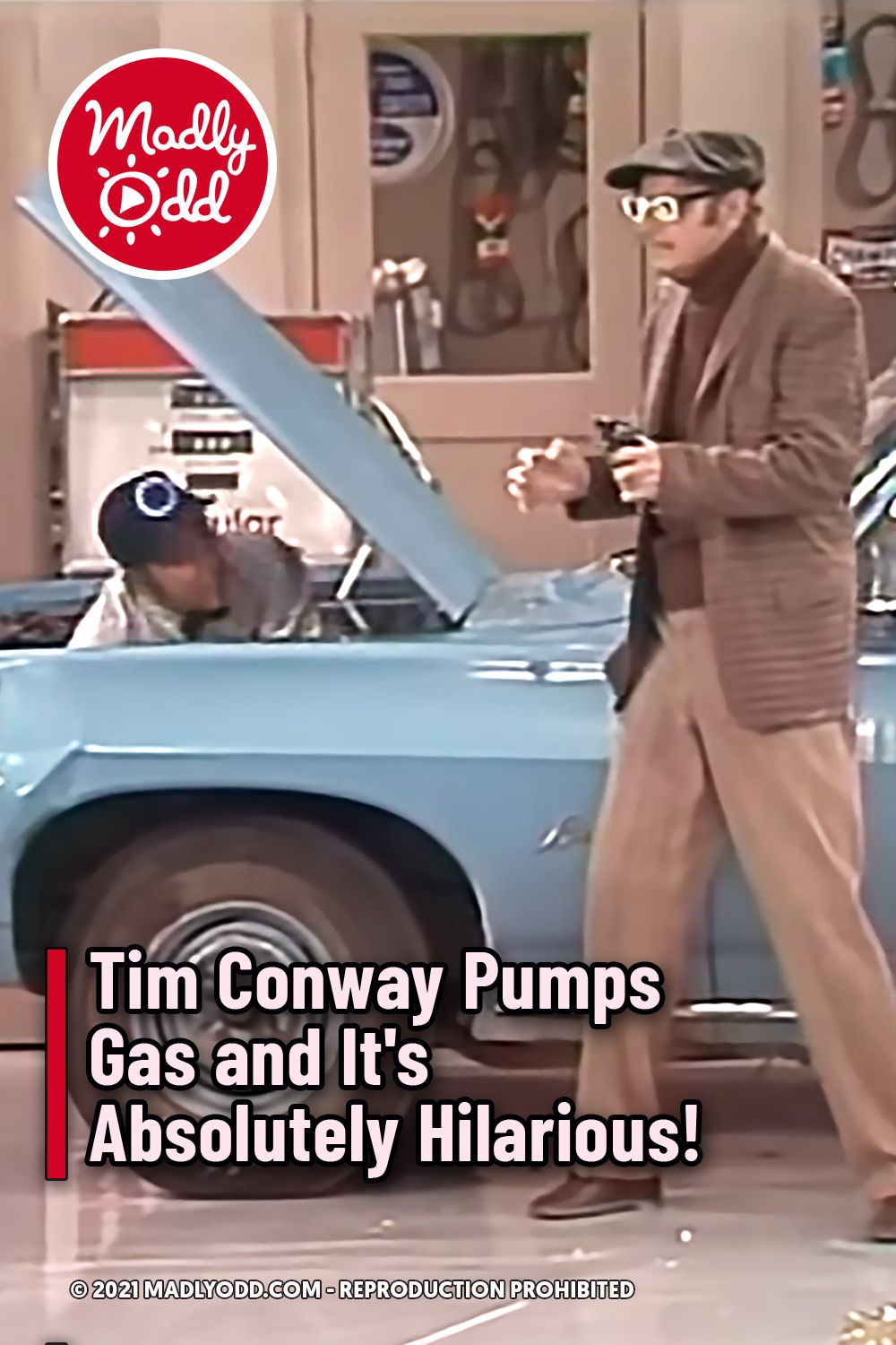 Tim Conway Pumps Gas and It\'s Absolutely Hilarious!