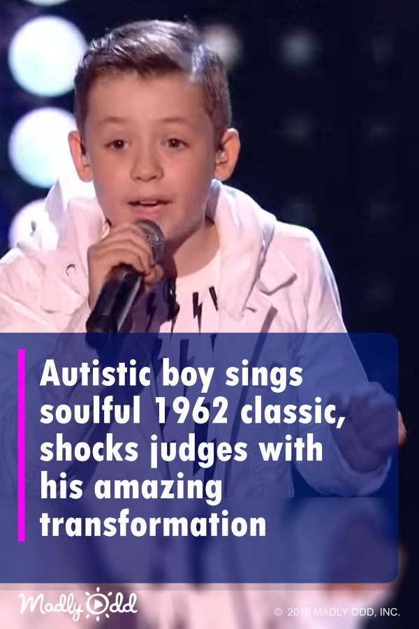 Autistic boy sings soulful 1962 classic, shocks judges with his amazing transformation