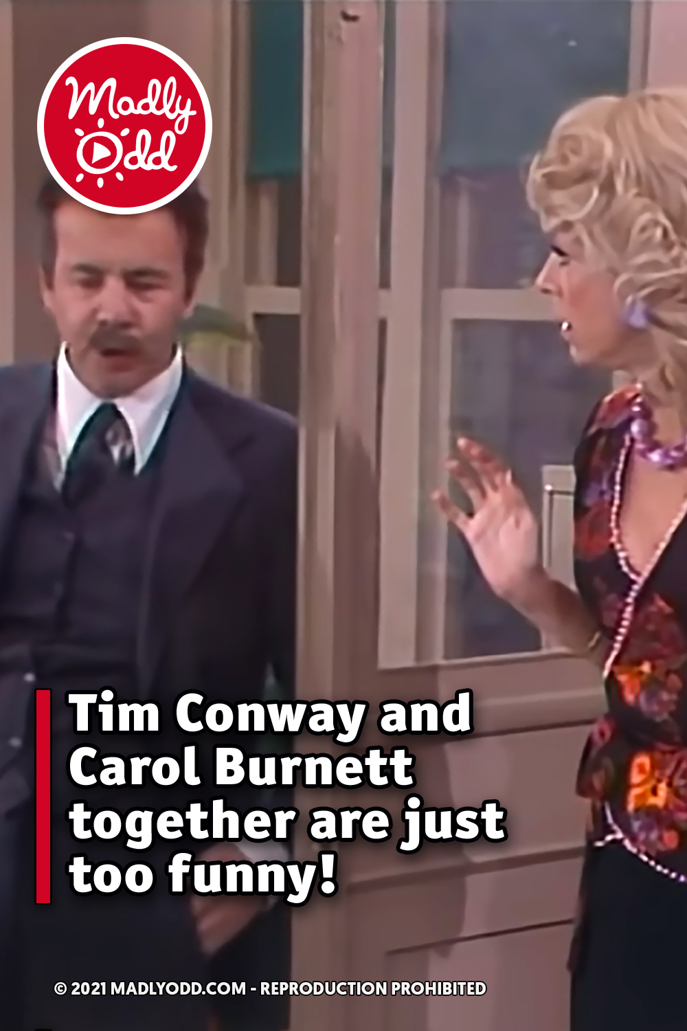Tim Conway and Carol Burnett together are just too funny!