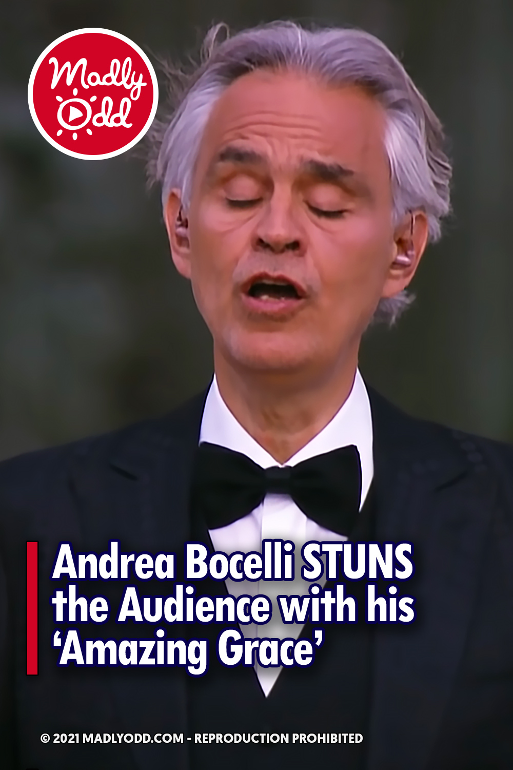 Andrea Bocelli STUNS the Audience with his \'Amazing Grace\'
