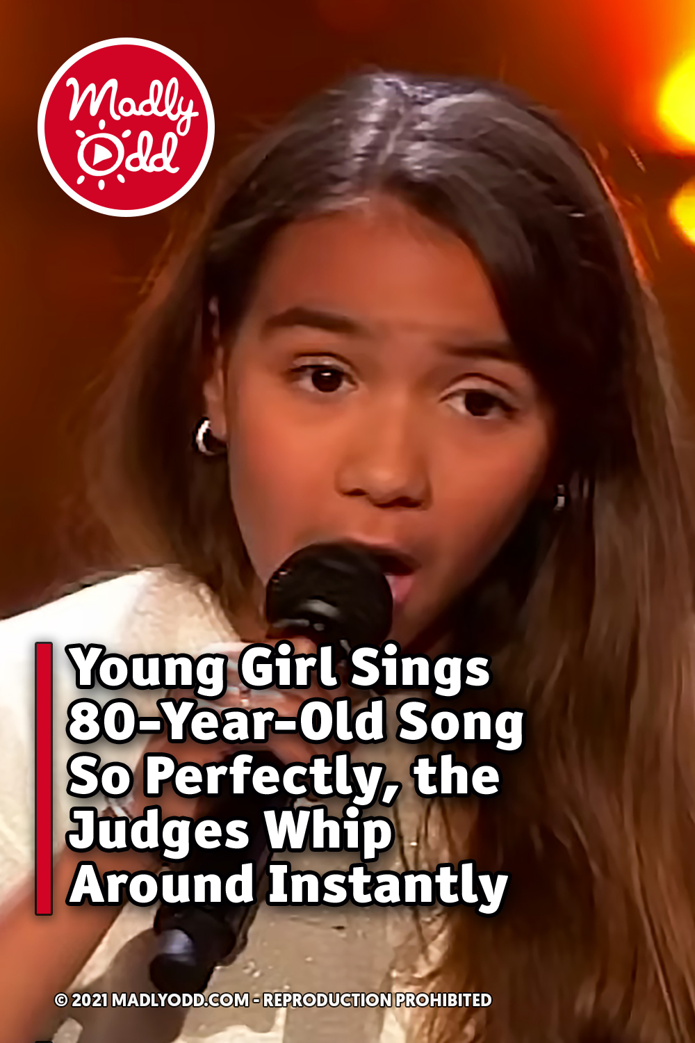 Young Girl Sings 80-Year-Old Song So Perfectly, the Judges Whip Around Instantly