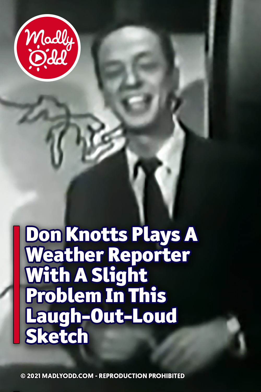 Don Knotts Plays A Weather Reporter With A Slight Problem In This Laugh-Out-Loud Sketch