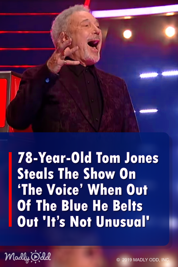 78-Year-Old Tom Jones Steals The Show On ‘The Voice’ When Out Of The Blue He Belts Out \'It’s Not Unusual\'