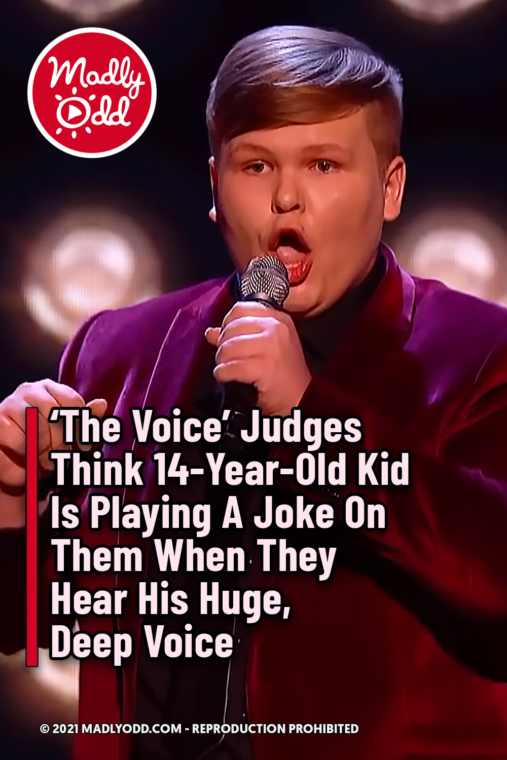 ‘The Voice’ Judges Think 14-Year-Old Kid Is Playing A Joke On Them When They Hear His Huge, Deep Voice