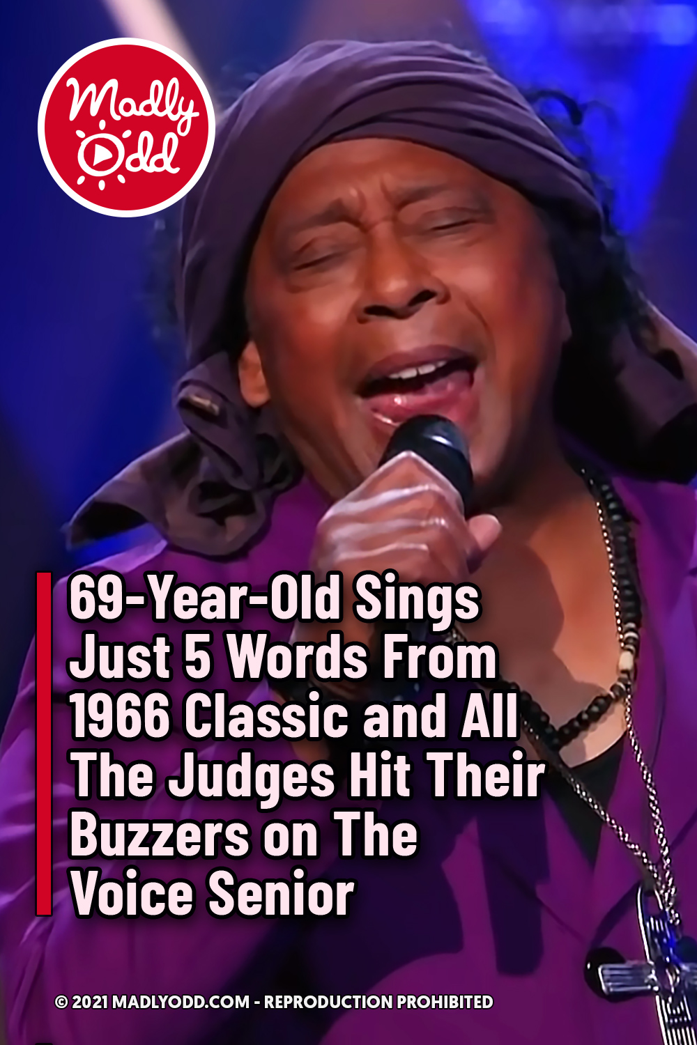69-Year-Old Sings Just 5 Words From 1966 Classic and All The Judges Hit Their Buzzers on The Voice Senior