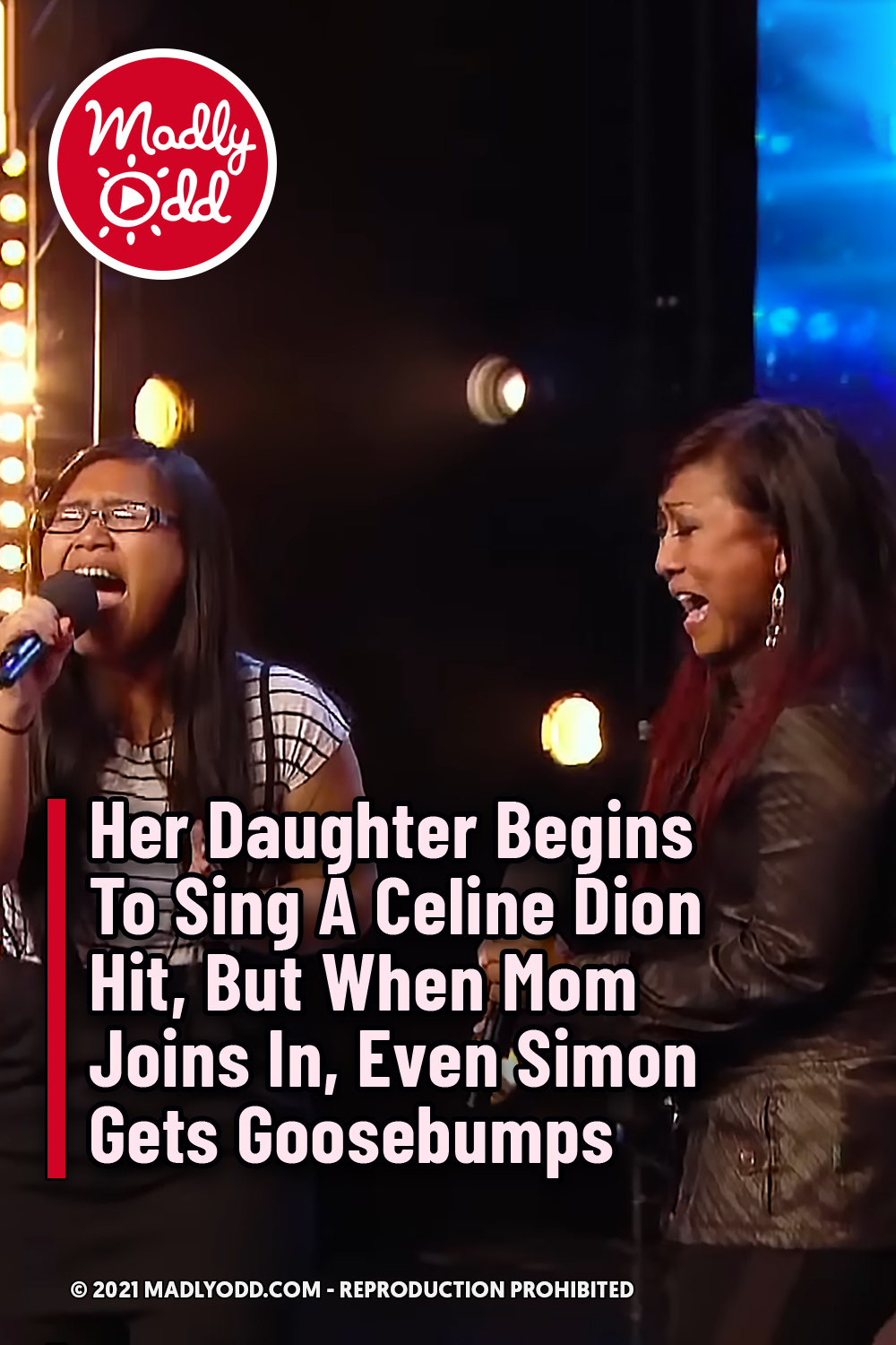 Her Daughter Begins To Sing A Celine Dion Hit, But When Mom Joins In, Even Simon Gets Goosebumps