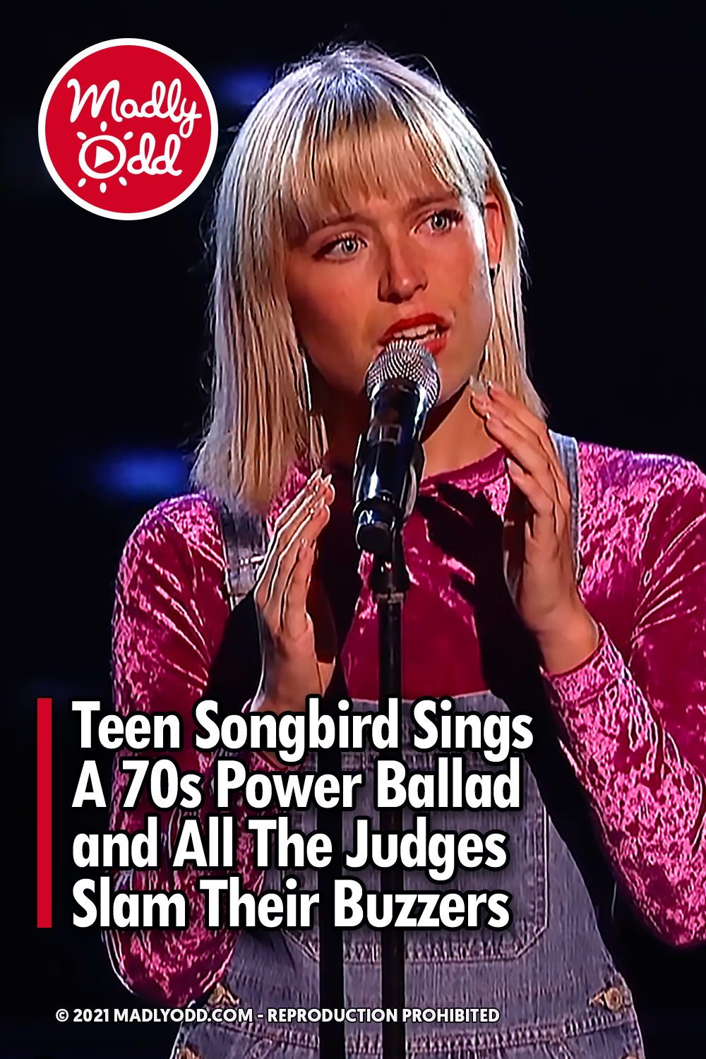 Teen Songbird Sings A 70s Power Ballad and All The Judges Slam Their Buzzers