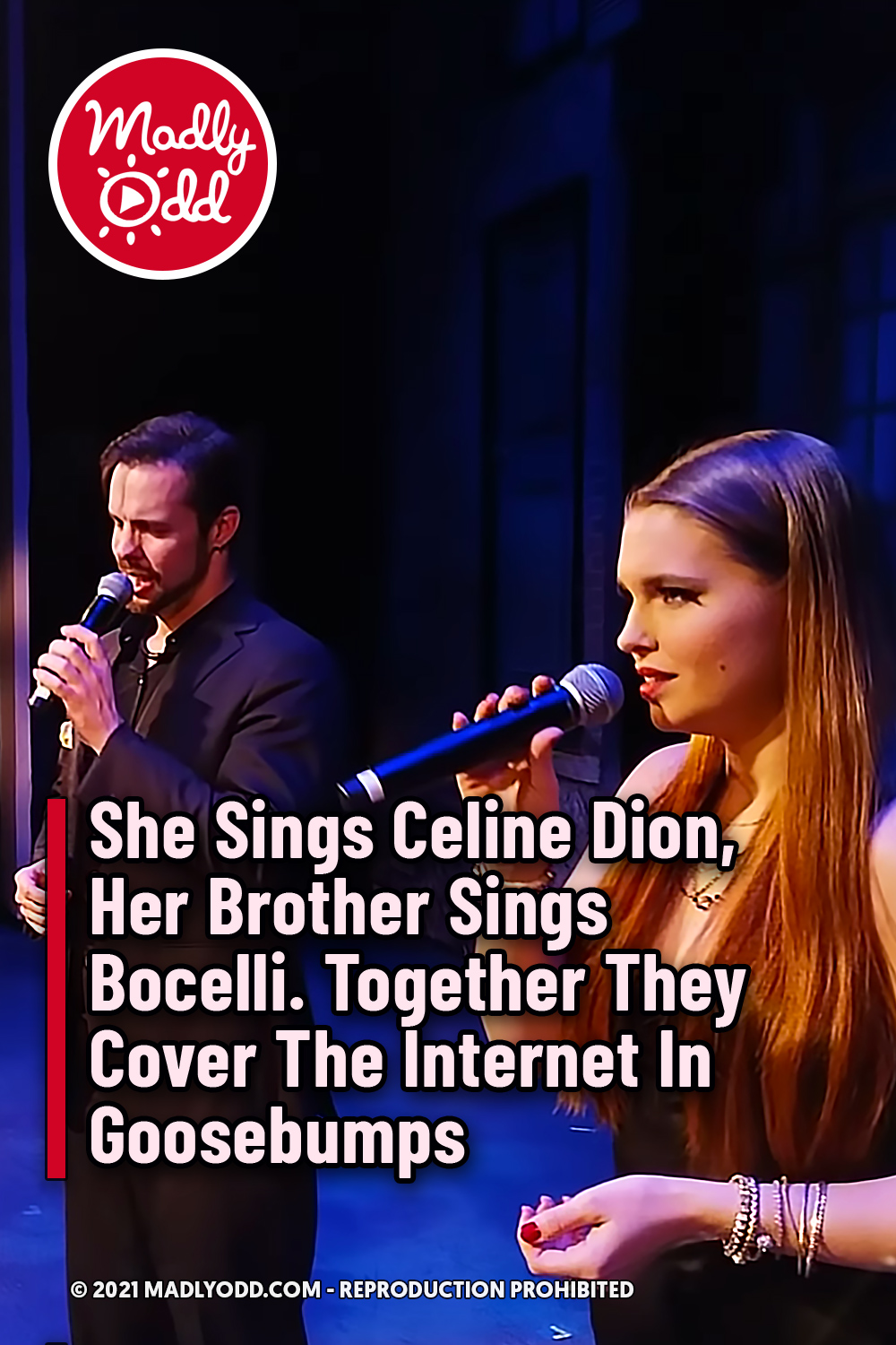She Sings Celine Dion, Her Brother Sings Bocelli. Together They Cover The Internet In Goosebumps