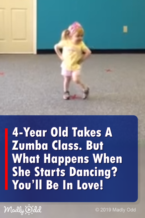 4 Yr Old Takes A Zumba Class. But What Happens When She Starts Dancing? You’ll Be In Love!