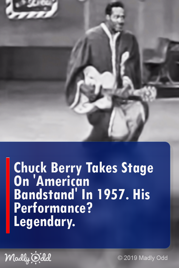 Chuck Berry Takes Stage On “American Bandstand” in 1957. His Performance? Legendary.