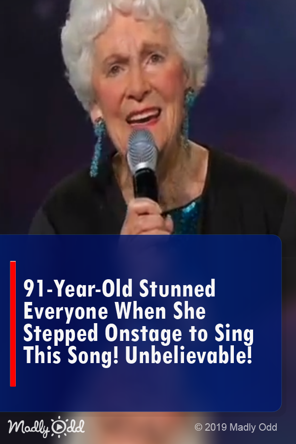 91-Yr-Old Stuns Everyone When She Steps Onstage to Sing This Song! Unbelievable!