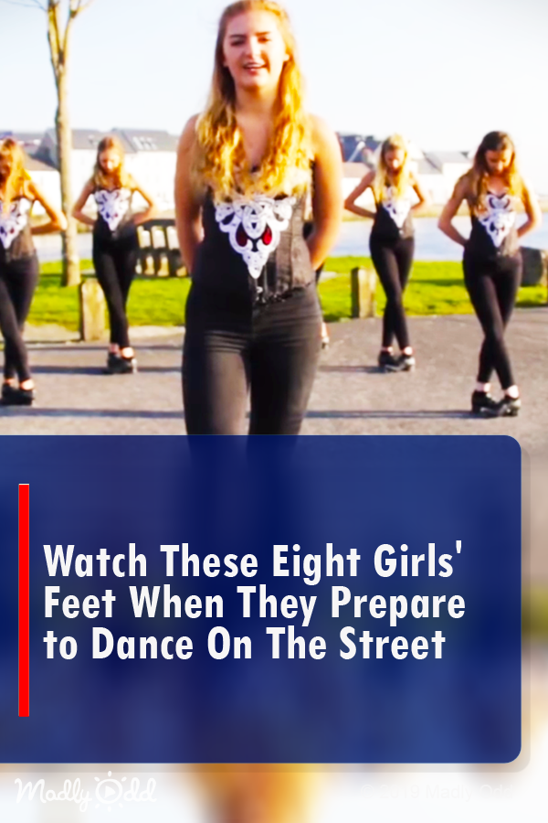 Watch These 8 Girls\' Feet As They Prepare to Irish Dance on The Street