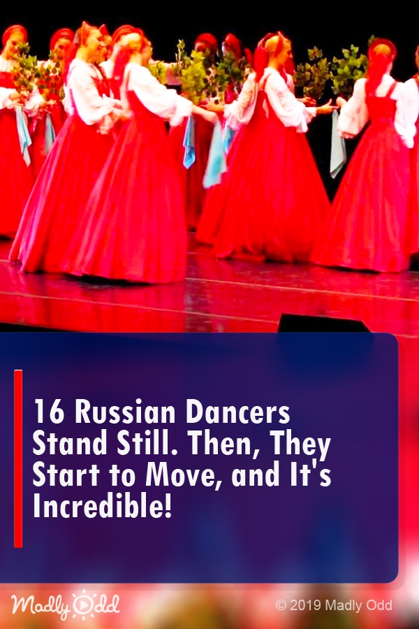 16 Russian Dancers Stand Still. Then, They Start to Move, and It’s Incredible!