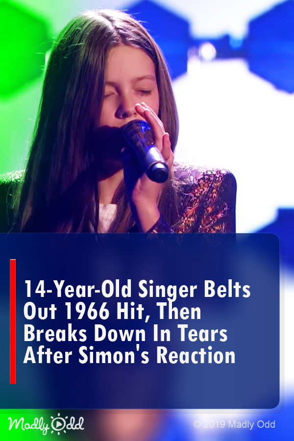 14-year-old singer belts out 1966 hit, then breaks down in tears after Simon\'s reaction