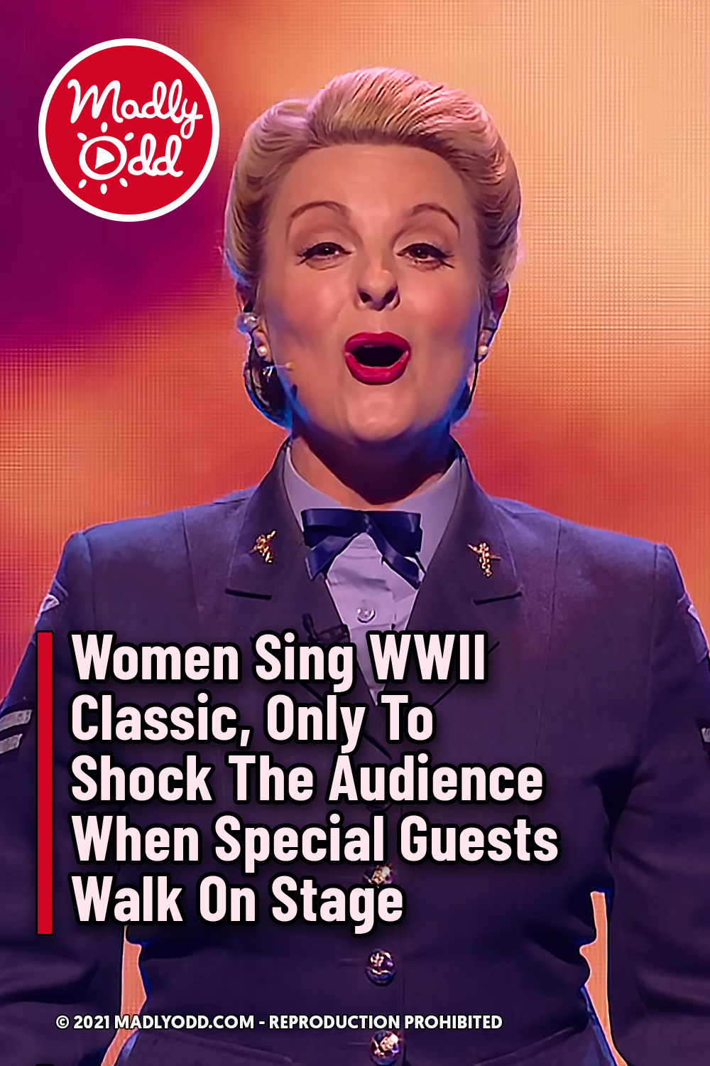 Women Sing WWII Classic, Only To Shock The Audience When Special Guests Walk On Stage