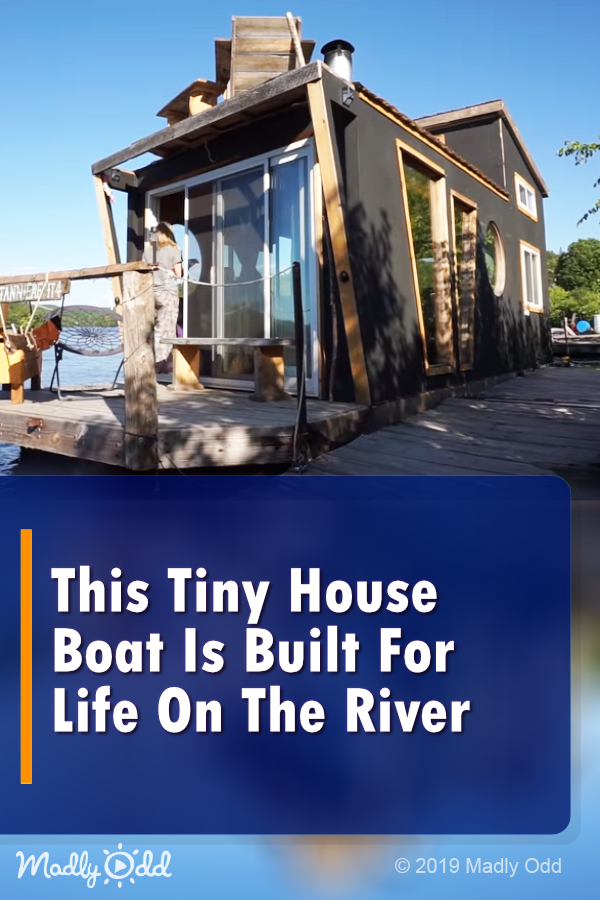 This Four-Season Tiny House Boat Is Built For Full-Time Living