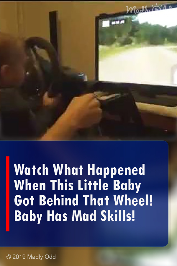 Watch What Happened When This Little Baby Got Behind That Wheel! Baby Has Mad Skills!