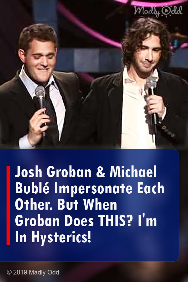 Josh Groban & Michael Bublé Impersonate Each Other. But When Groban Does THIS? I\'m In Hysterics!