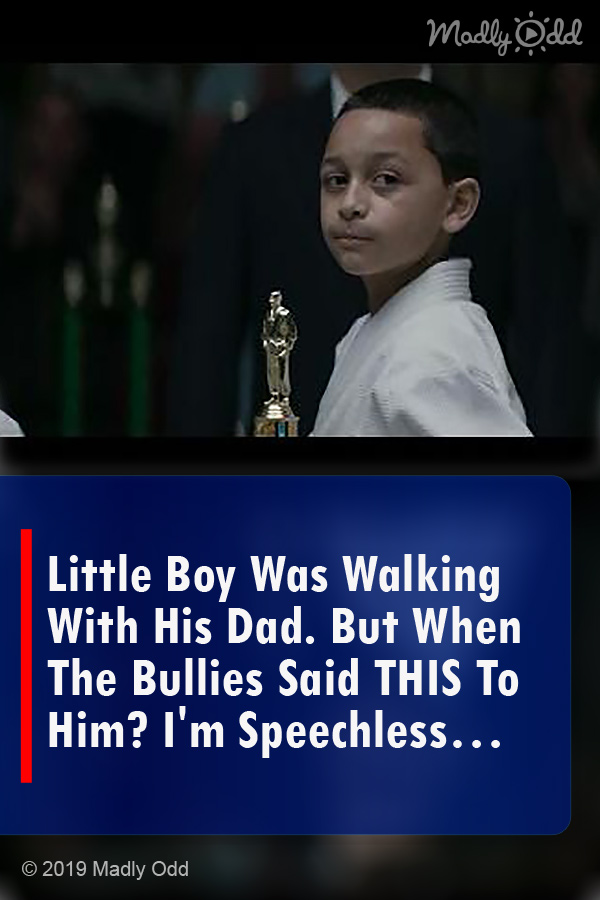 Little Boy Was Walking With His Dad. But When The Bullies Said THIS To Him? I\'m Speechless…