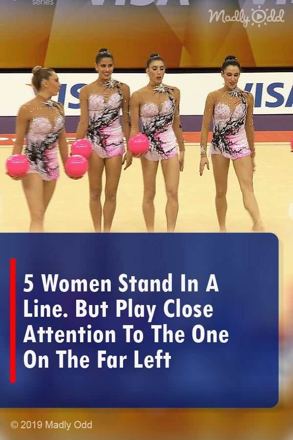 5 Women Stand In A Line. But Play Close Attention To The One On The Far Left