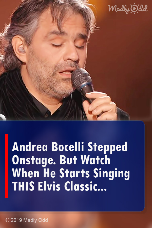 Andrea Bocelli Stepped Onstage. But Watch When He Starts Singing THIS Elvis Classic...