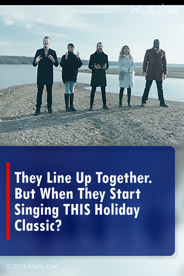 They Line Up Together. But When They Start Singing THIS Holiday Classic?