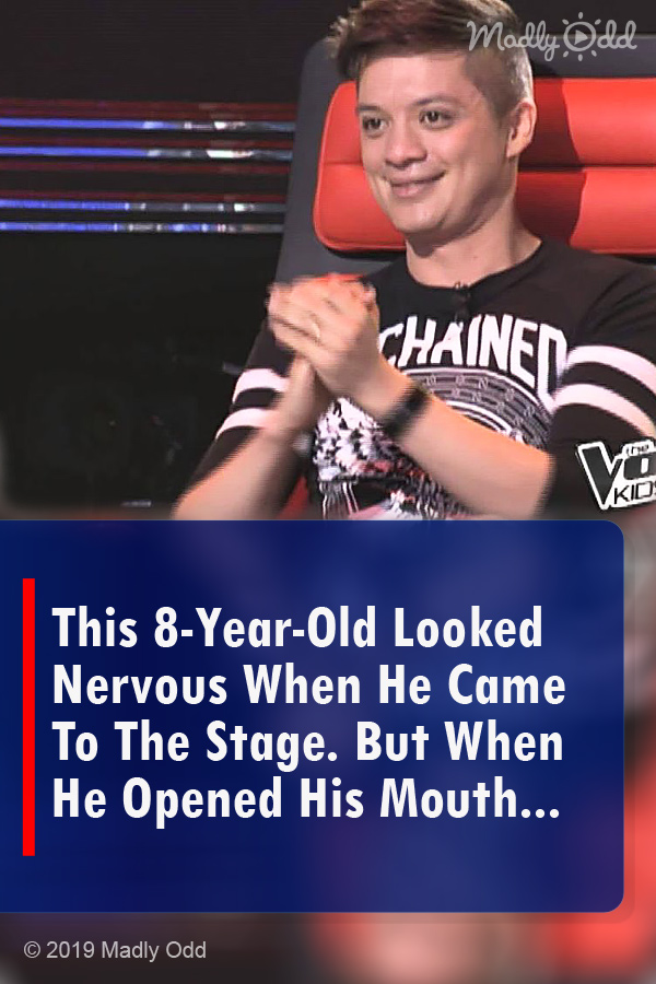 This 8-Year-Old Looked Nervous When He Came To The Stage. But When He Opened His Mouth...