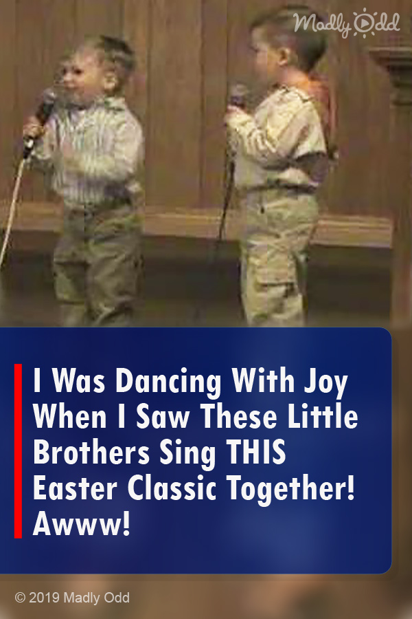 I Was Dancing With Joy When I Saw These Little Brothers Sing THIS Easter Classic Together! Awww!