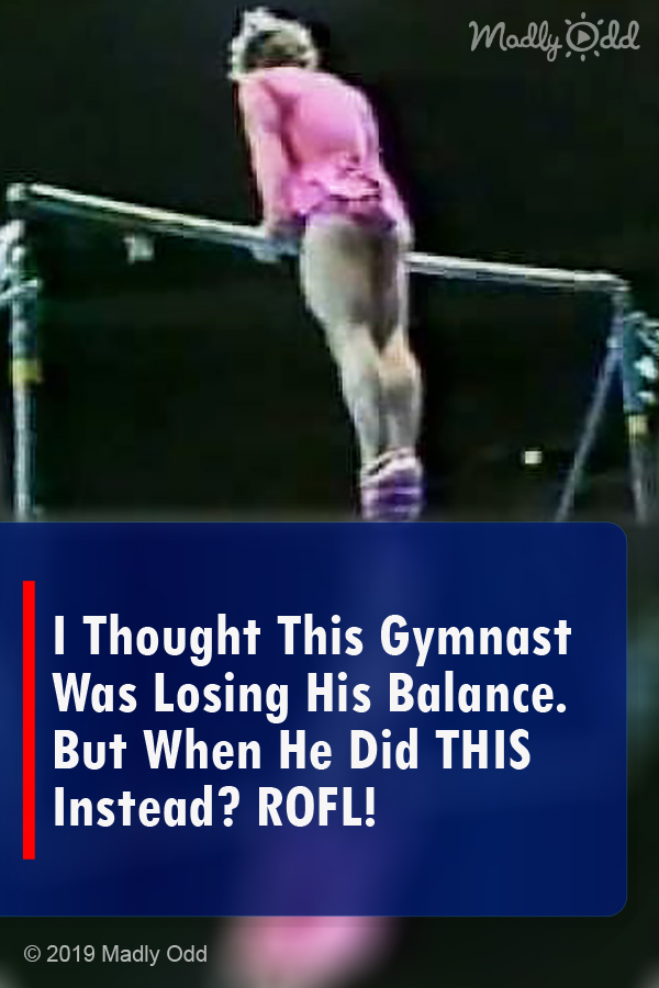 I Thought This Gymnast Was Losing His Balance. But When He Did THIS Instead? ROFL!