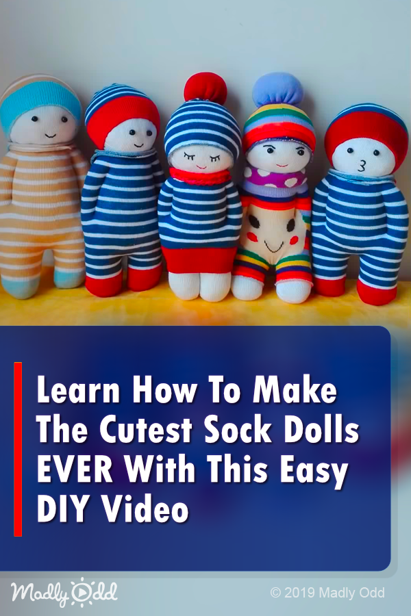 Learn How To Make The Cutest Sock Dolls EVER With This Easy DIY Video