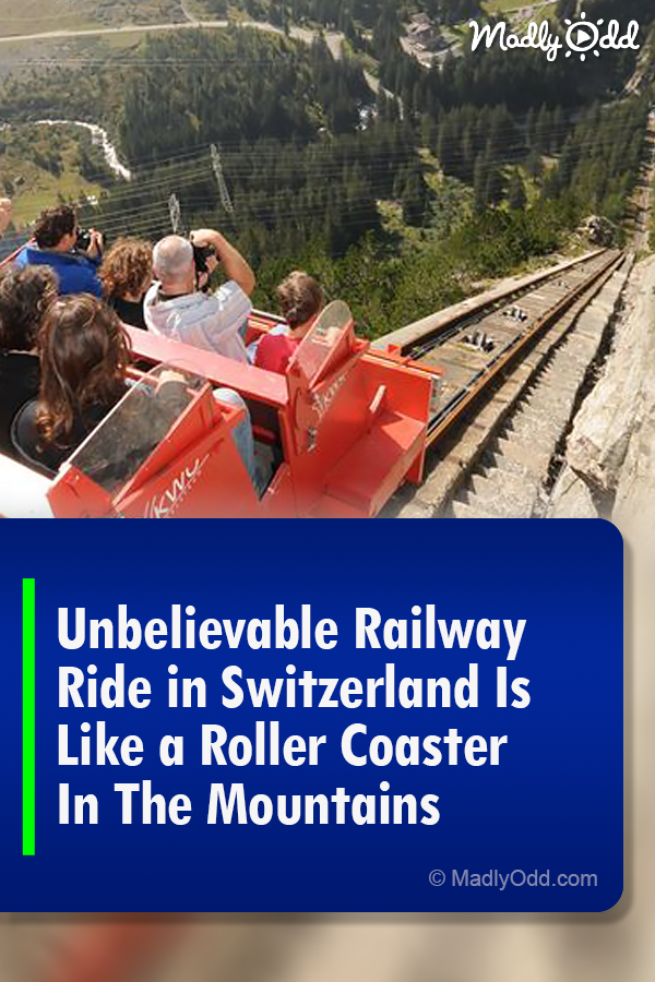 Unbelievable Railway Ride in Switzerland Is Like a Roller Coaster In The Mountains