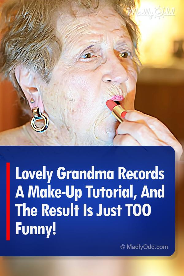 Lovely Grandma Records A Make-Up Tutorial, And The Result Is Just TOO Funny!