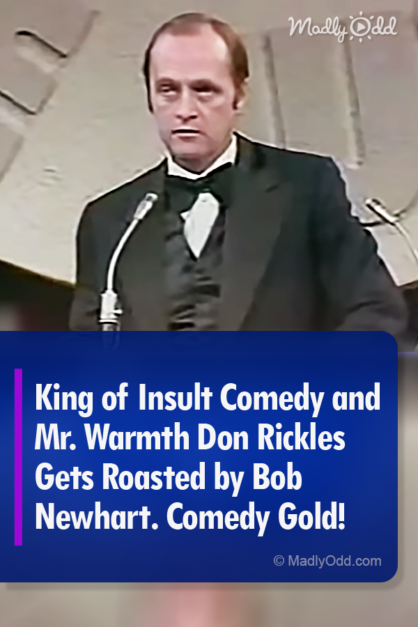 King of Insult Comedy and Mr. Warmth Don Rickles Gets Roasted by Bob Newhart. Comedy Gold!