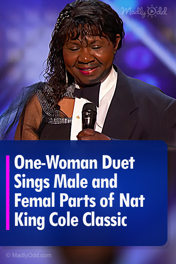 One-Woman Duet Sings Male and Femal Parts of Nat King Cole Classic