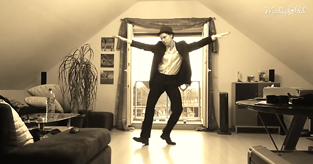 Infectious Dancer Fills His Apartment With Music And Can’t Help But Dance