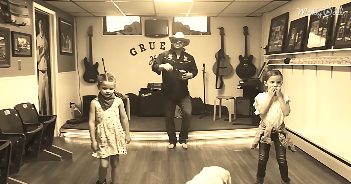 A Father And His Two Daughters Perform 'The Git Up Challenge'