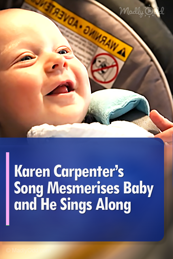 Karen Carpenter’s Song Mesmerises Baby and He Sings Along