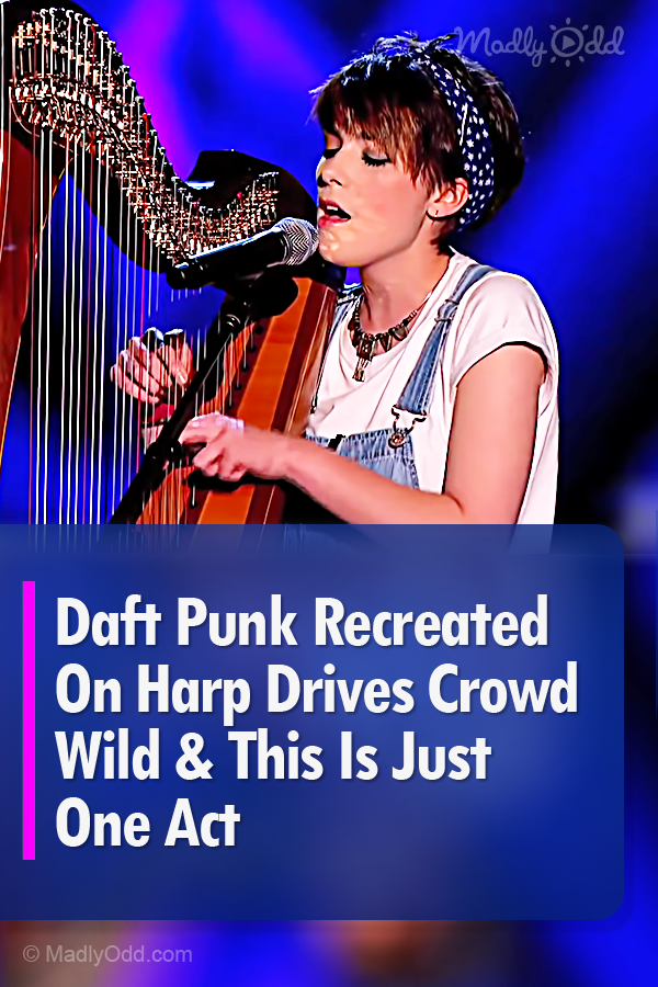 Daft Punk Recreated On Harp Drives Crowd Wild & This Is Just One Act
