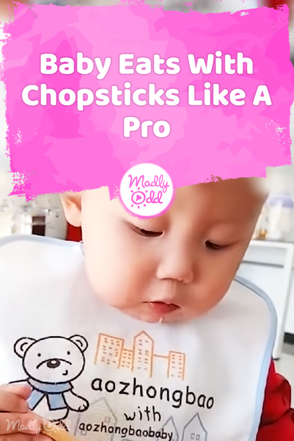 Baby Eats With Chopsticks Like A Pro