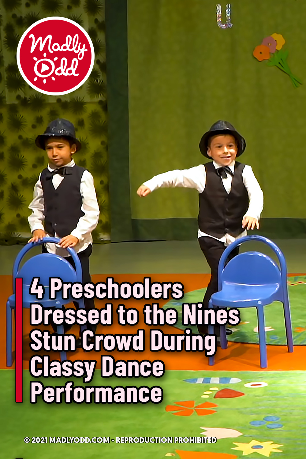 4 Preschoolers Dressed to the Nines Stun Crowd During Classy Dance Performance