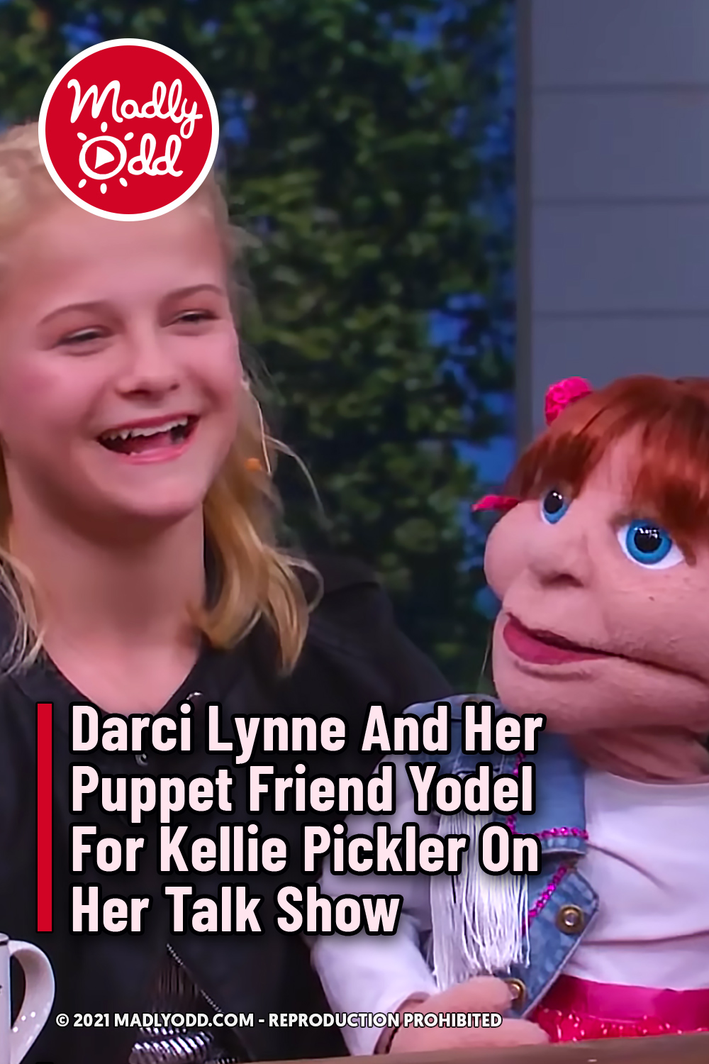Darci Lynne And Her Puppet Friend Yodel For Kellie Pickler On Her Talk Show
