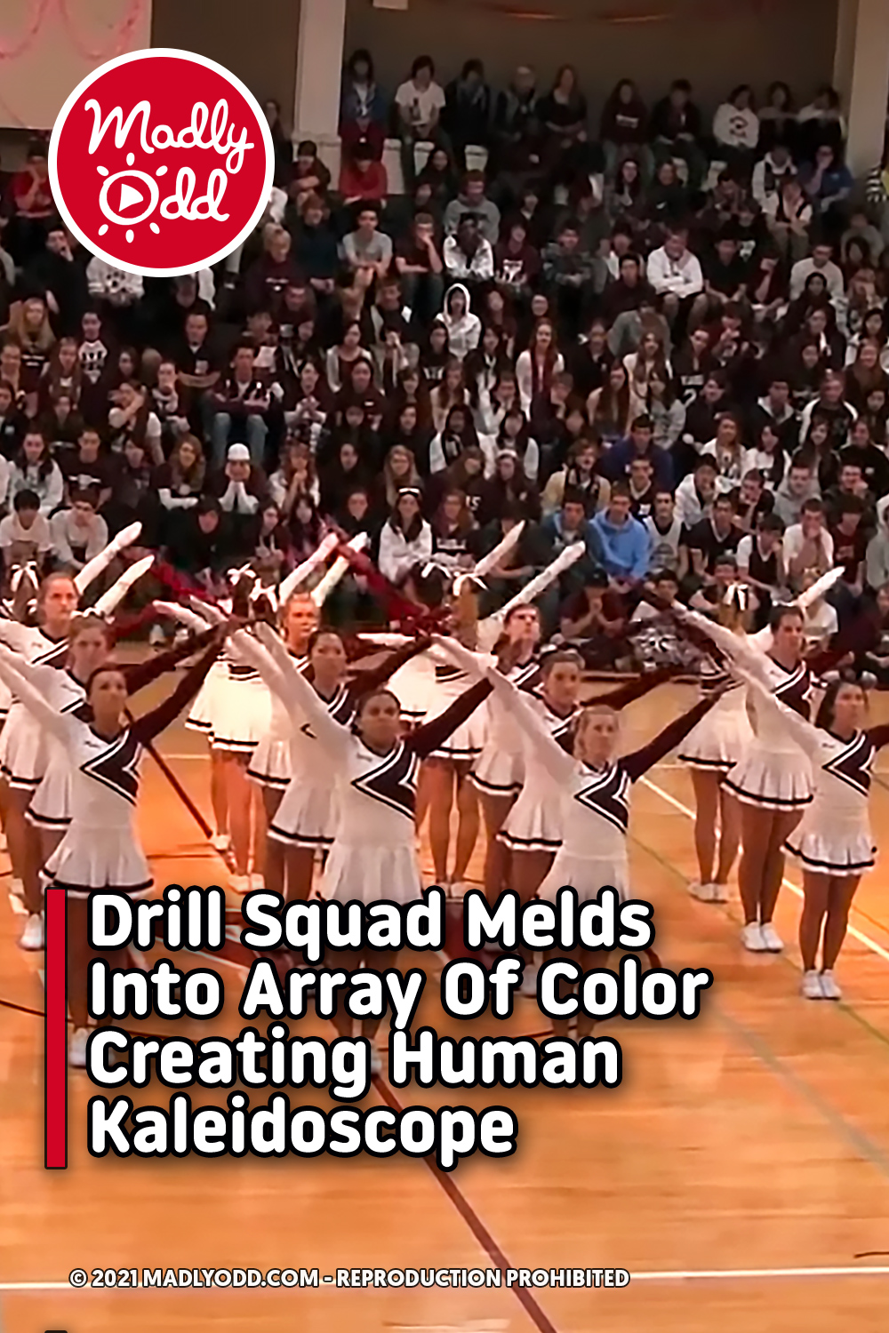Drill Squad Melds Into Array Of Color Creating Human Kaleidoscope