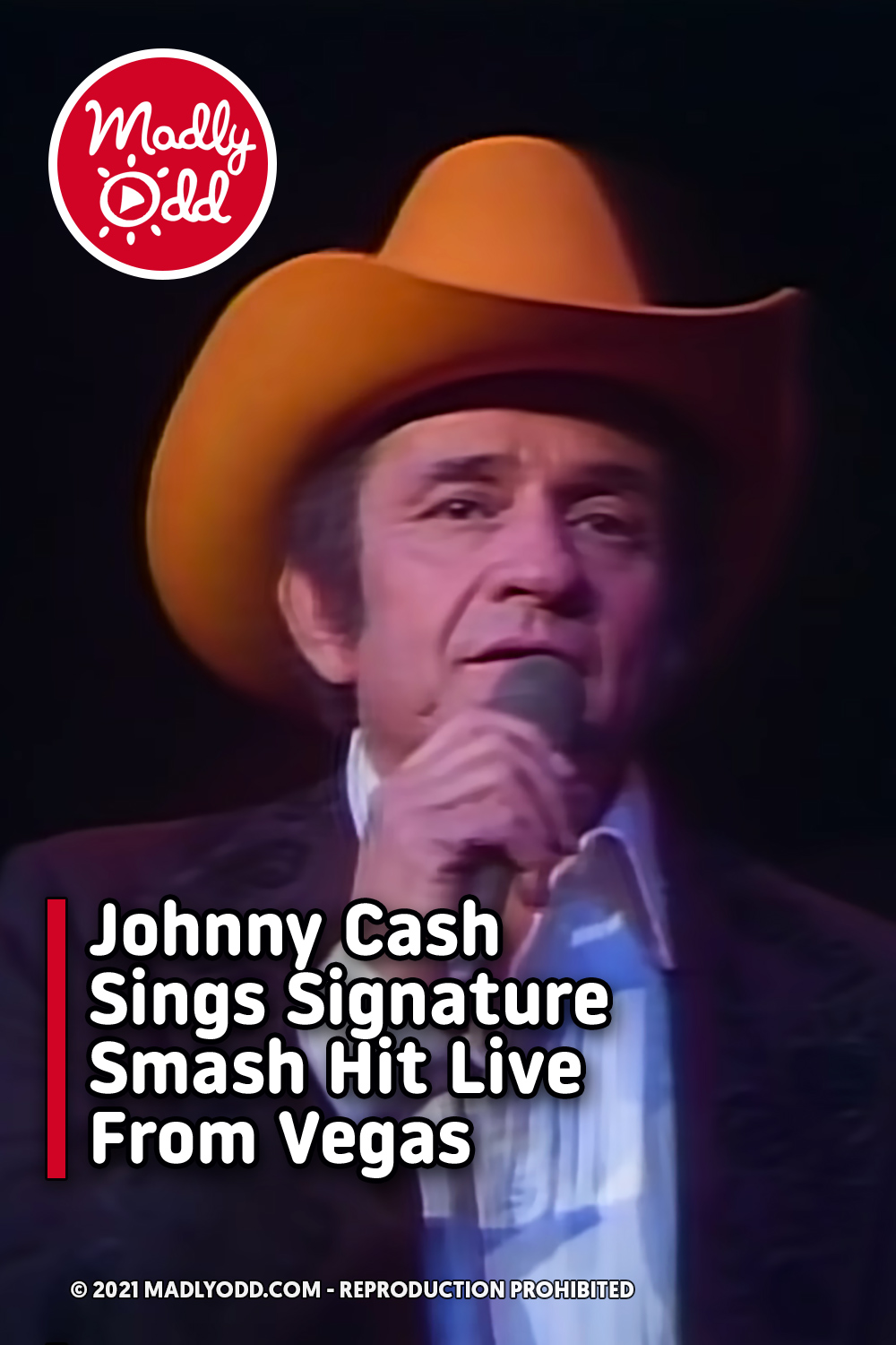 Johnny Cash Sings Signature Smash Hit Live From Vegas
