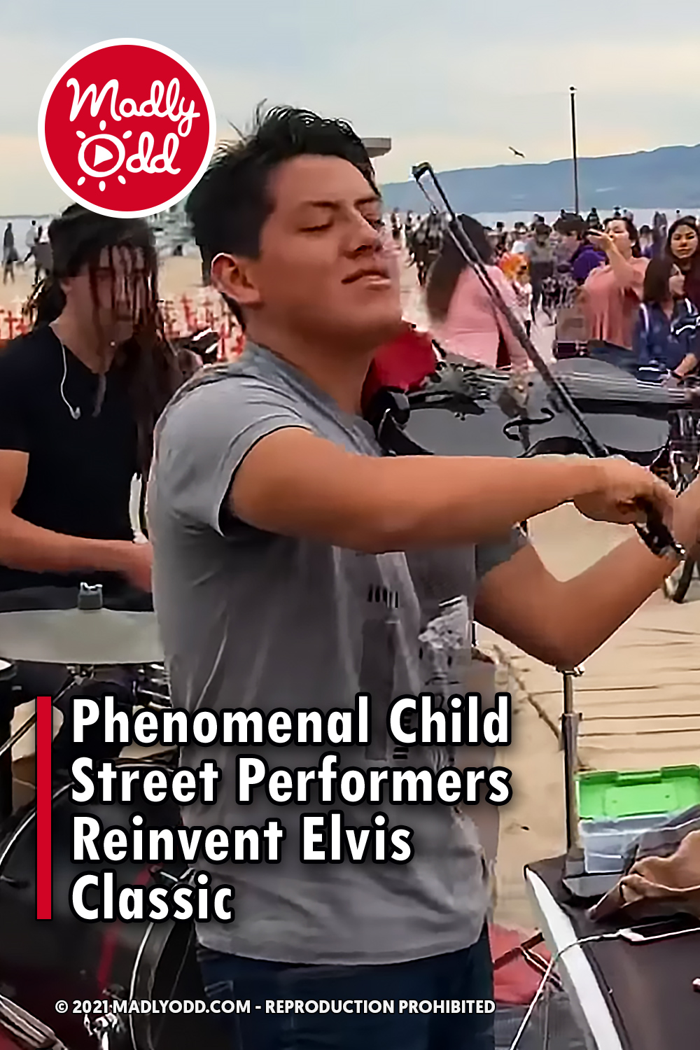 Phenomenal Child Street Performers Reinvent Elvis Classic