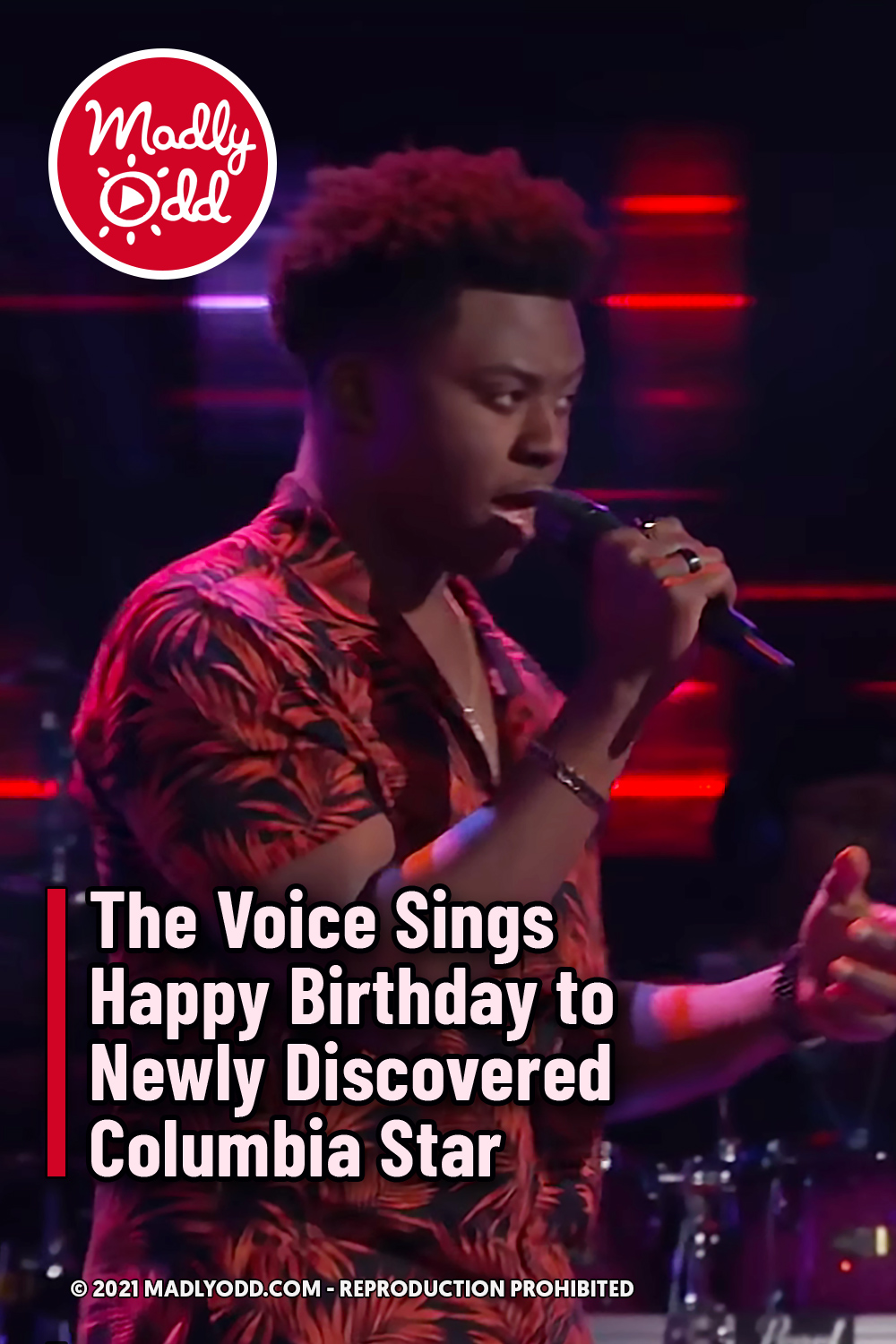The Voice Sings Happy Birthday to Newly Discovered Columbia Star